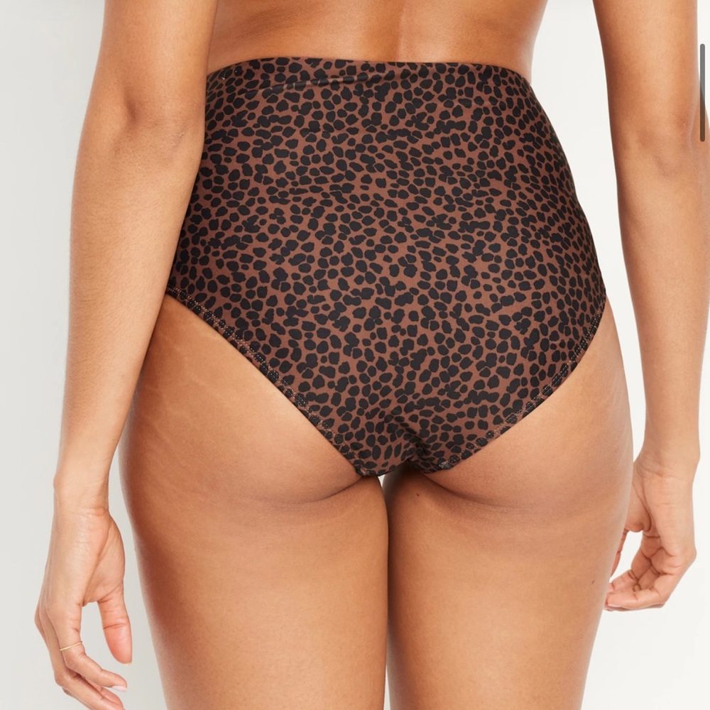 Old Navy High-Waisted French-Cut Bikini Swim Bottoms Size L - Picture 3 of 8